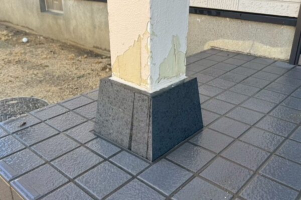 徳島県板野郡北島町 I 様邸、玄関ポーチ柱修繕工事の施工事例を公開しました！